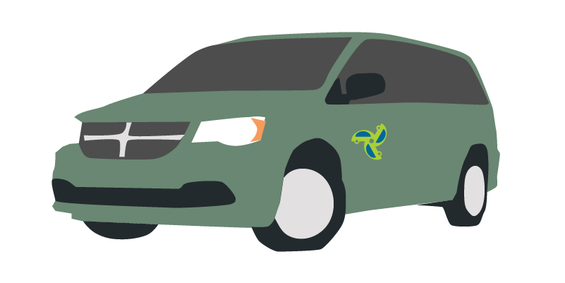 Illustration of a Dodge Grand Caravan