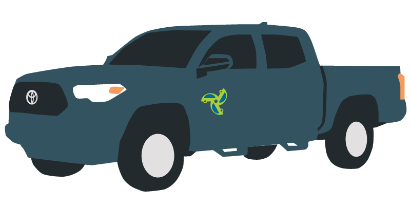 Illustration of a Toyota Tacoma